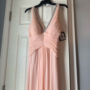 Beautiful peach floor length gown